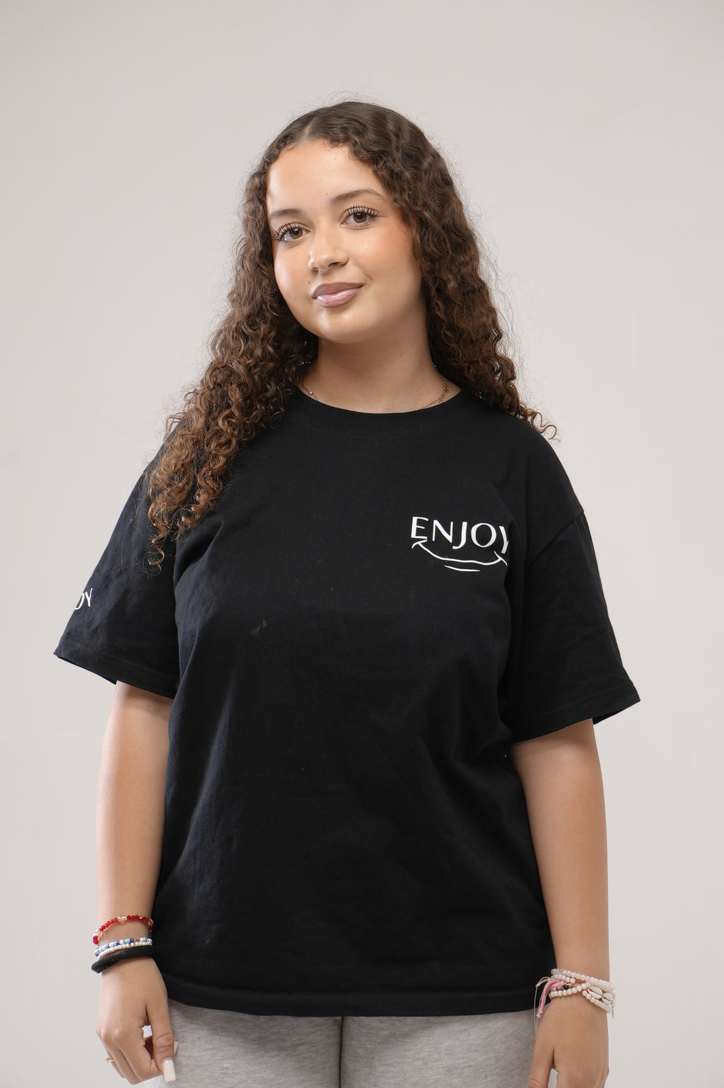 T shirt enjoy noir