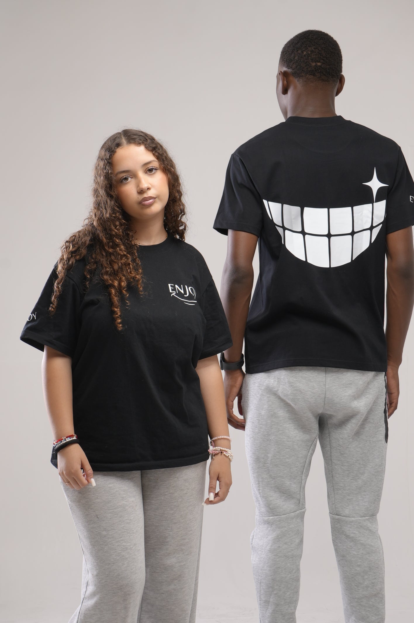 T shirt enjoy noir