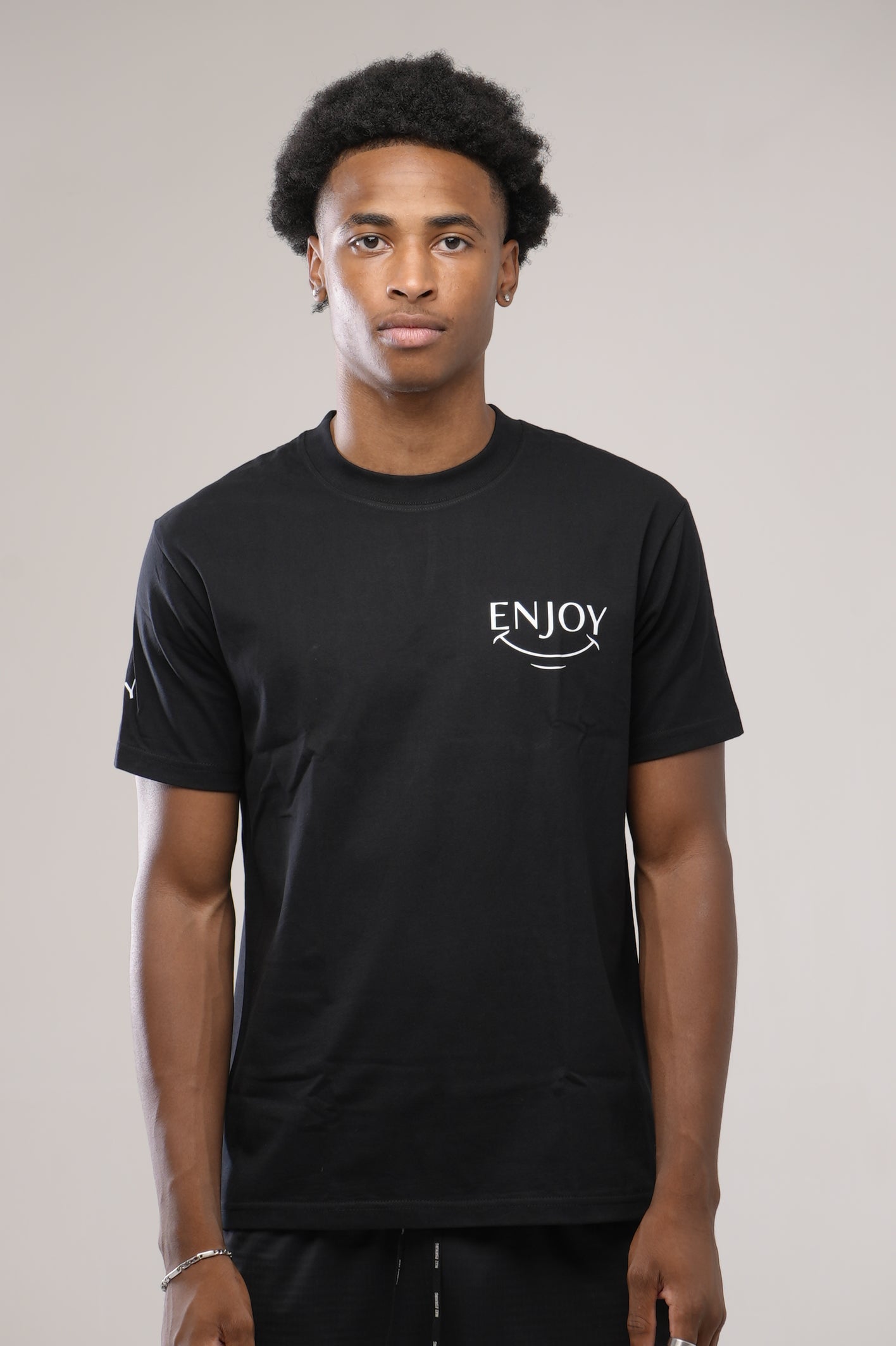T shirt enjoy noir